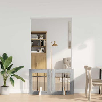 vidaXL Opvouwbaar hondenhekje met standaards 2 st 120,5 cm, Dieren en Toebehoren, Verzenden, Nieuw