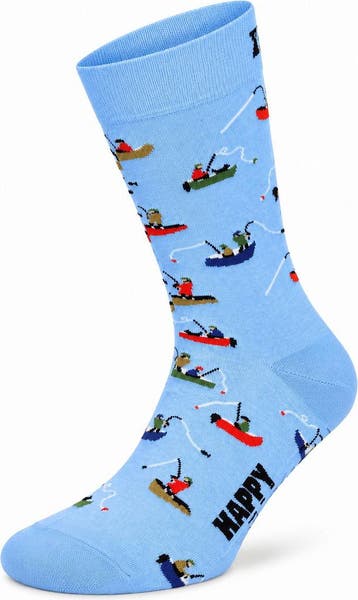 Happy Socks Sokken Fishing Boat maat 41-46 Heren, Kleding | Heren, Verzenden, Nieuw, Blauw, Happy Socks