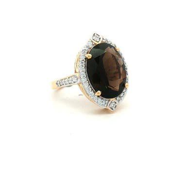 Zonder minimumprijs - Ring Zilver - 6.45ct. tw. Quartz -