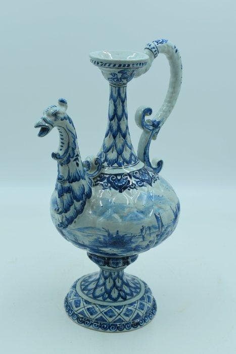 Delft, Plateelbakkerij - Kan - Delfts blauw - Blauw & Wit, Antiek en Kunst, Antiek | Glaswerk en Kristal