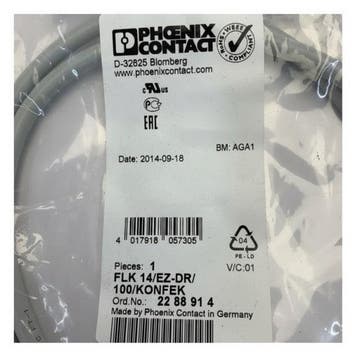 Bieden: Phoenix FLK-14-EZ-DR-100 Industrial Interface Cable, Ophalen of Verzenden, Nieuw