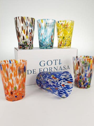 Secoloventesimo - Drinkservies (6) - LAGUNA - Glas - 6 Goti