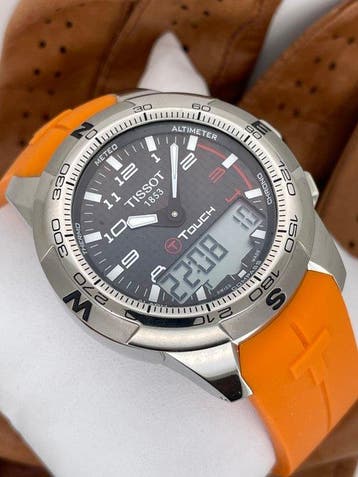 Tissot - T-Touch Expert Carbon - T0474204720701 - Homme -, Handtassen en Accessoires, Horloges | Heren, Nieuw