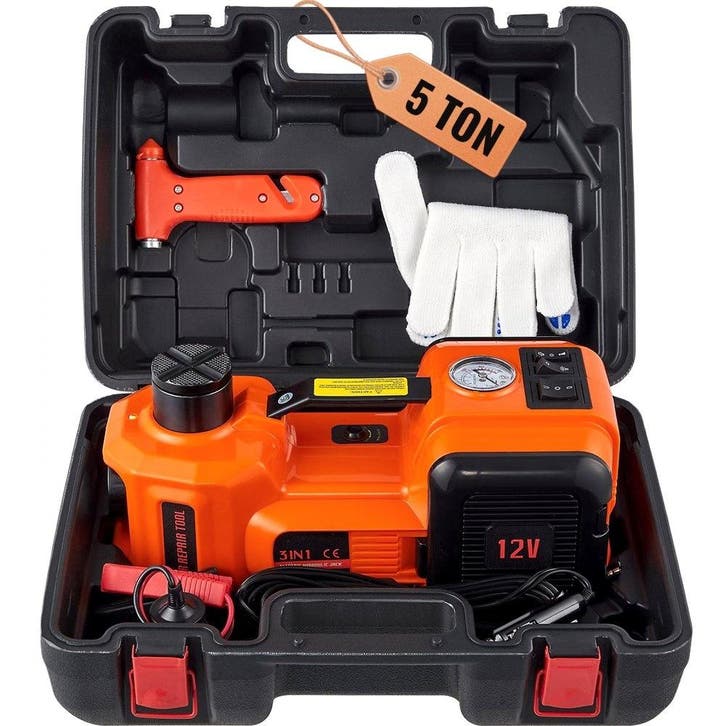 TM Elektrische Hydraulische Krik 5t 12V Ingebouwde, Autos : Divers, Outils de voiture, Envoi
