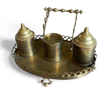 Encrier - Bronze, Laiton, Antiquités & Art