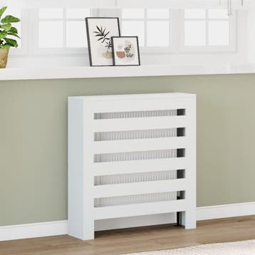 vidaXL Radiatorombouw 78x20x82 cm bewerkt hout wit, Verzenden, Nieuw