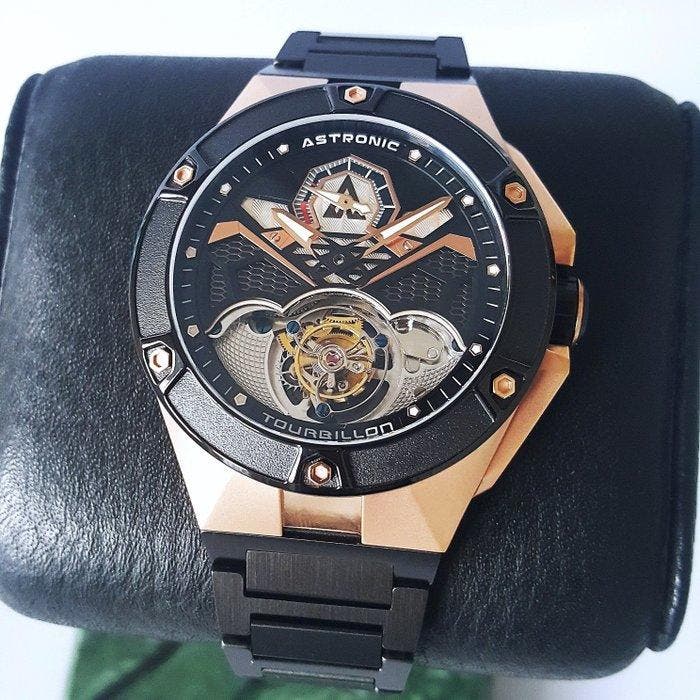 Astronic - Flying TOURBILLON - Co-axial - Gold - Swiss, Bijoux, Sacs & Beauté, Montres | Hommes