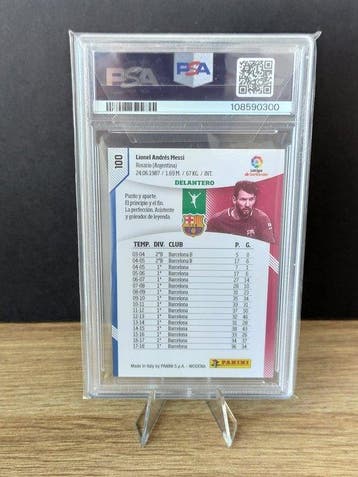 Panini Megacracks Lionel Messi - PSA Graded card