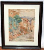 Pere Badia i Vidiella (1889-1967) - Calle de pueblo