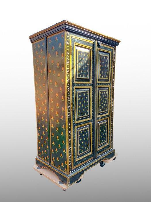 Kabinet - Hout - handgeschilderd, Antiek en Kunst, Antiek | Overige Antiek