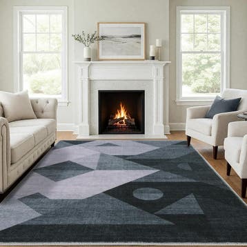 Modern Vloerkleed 140x200cm - Abstract Grijs Design - Sti..., Huis en Inrichting, 100 tot 150 cm, Verzenden, Nieuw, 150 tot 200 cm