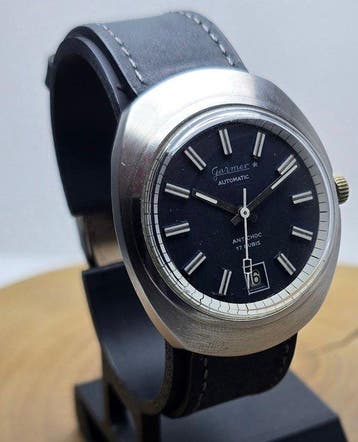 Garmex - Automatic Date – 37mm – UFO Cushion Case –1970s -, Nieuw