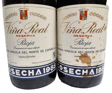 1988 C.V.N.E. Viña Real - Rioja Reserva - 2 Flessen (0.75, Nieuw