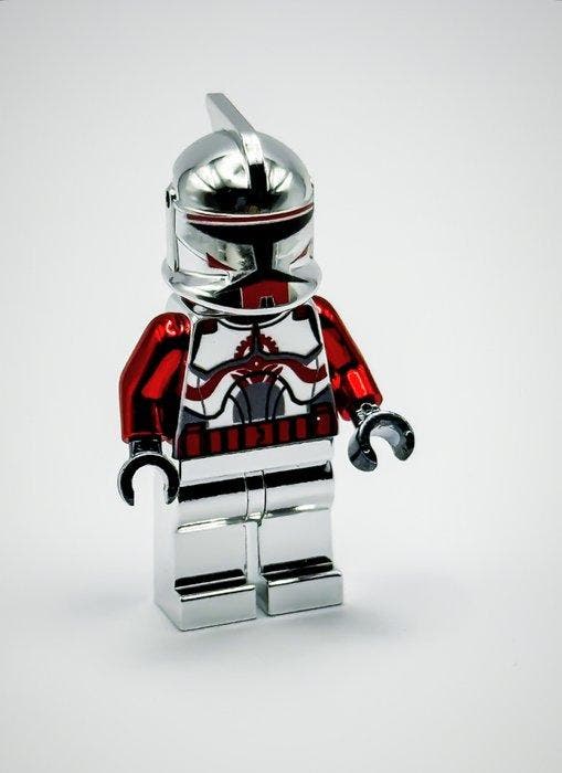 Lego Minifiguur - Star Wars - Chrome Silver Red Commander, Kinderen en Baby's, Speelgoed | Duplo en Lego