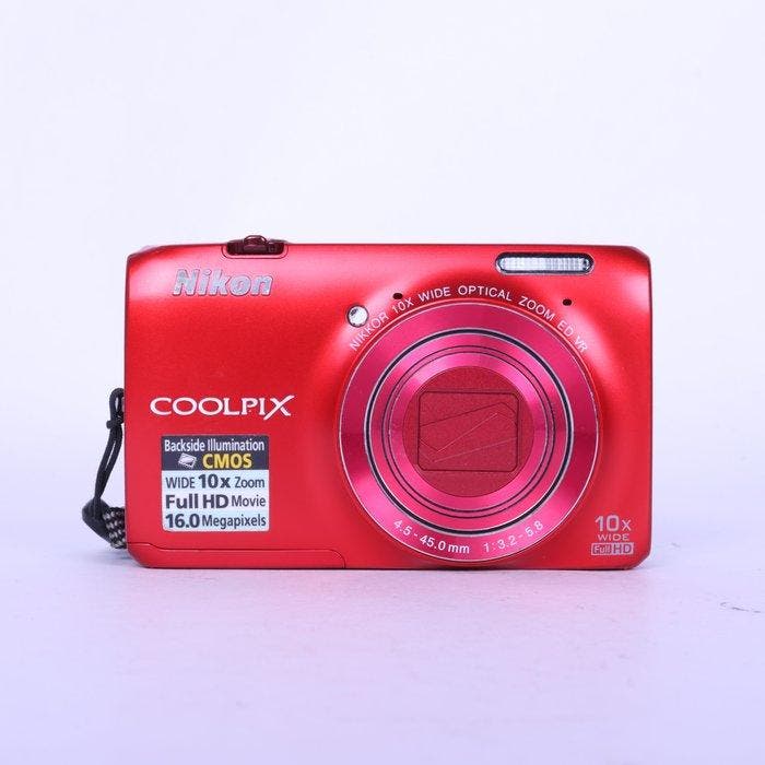 Nikon Nikon Coolpix S6300 Compact Digital Camera Red +, TV, Hi-fi & Vidéo, Appareils photo numériques
