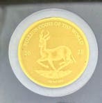 Tsjaad. 3000 Francs ND Springbock + Sovereign , 2x1/500 Oz,