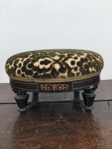Rose & Bird - Ottoman - Bois - Nopeleon III repose-pieds
