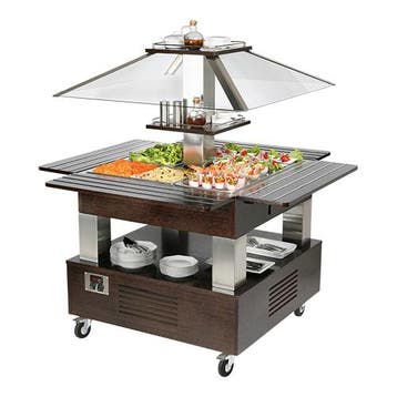 Buffet/salade-bar (cap.4xGN1/1) | 500W | Standaard voorzien, Verzenden, Nieuw in verpakking