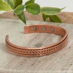 Koperen gezondheids-klemarmband met 6 magneten, Ophalen of Verzenden