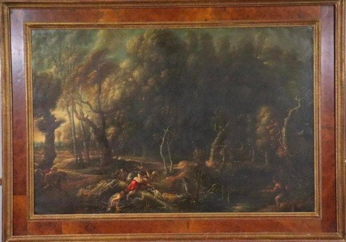 École européenne (XVIII) - Atalanta and Meleager Hunting the, Antiquités & Art, Art | Peinture | Classique