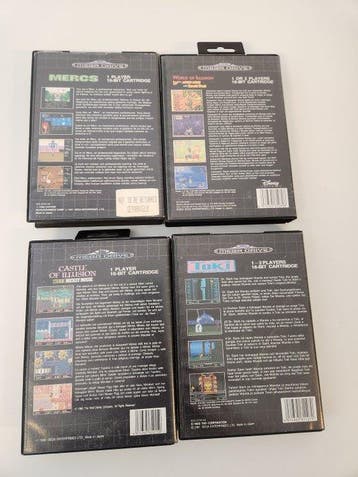 Sega - Mega Drive - 4x Sega Megadrive CIB (Mickey, Mercs &, Games en Spelcomputers, Nieuw