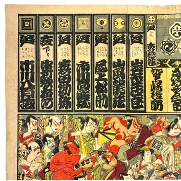 Edo San Shibai Yakusha Nigaoe Nishiki-e() -