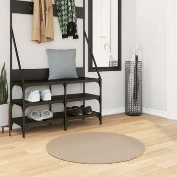 vidaXL Vloerkleed HUARTE laagpolig zacht wasbaar Ø 80 cm, Verzenden, Nieuw