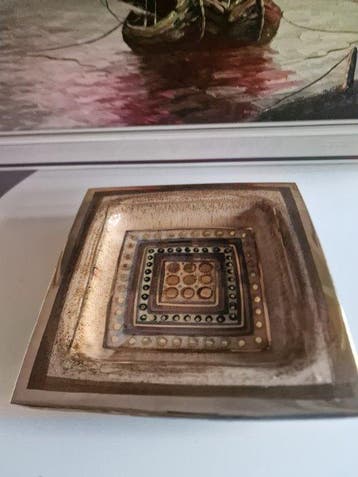 AWA - Wandbord - Keramiek - vintage-keramische schaal, Antiek en Kunst