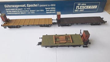 Fleischmann H0 - 87 4904 - Ensemble de wagons de, Hobby en Vrije tijd, Nieuw