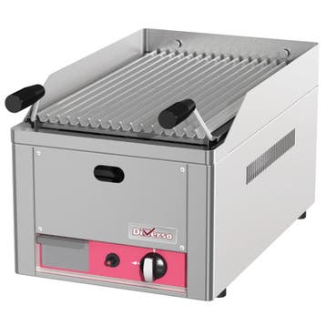 Lavasteengrill | Gas | Oppervlak 300x500 (Staal) | 4kW |, Verzenden, Nieuw in verpakking