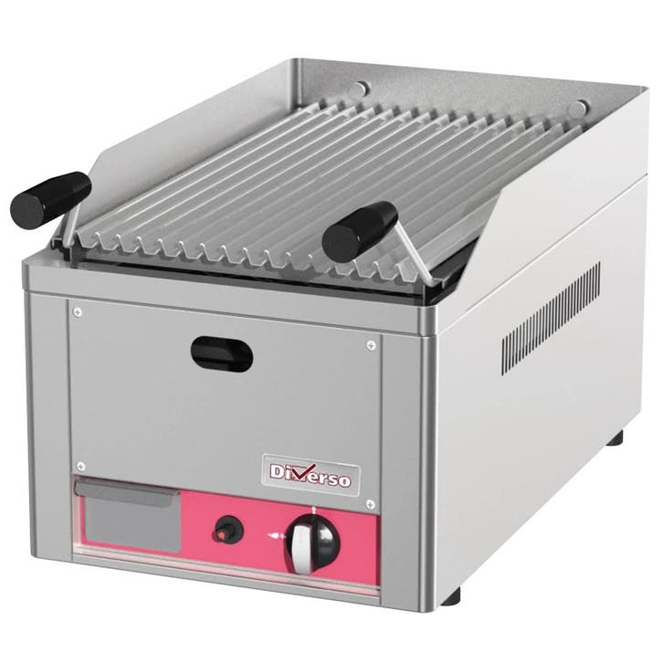 Lavasteengrill | Gas | Oppervlak 300x500 (Staal) | 4kW |, Articles professionnels, Horeca | Équipement de cuisine, Envoi