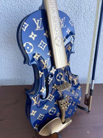 J.Reinhardt - Custom Louis Vuitton Violin - Royal Blue &