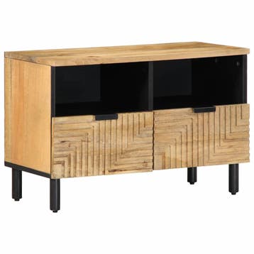 vidaXL Tv-meubel 70x33x46 cm massief mangohout bruin, Verzenden, Nieuw
