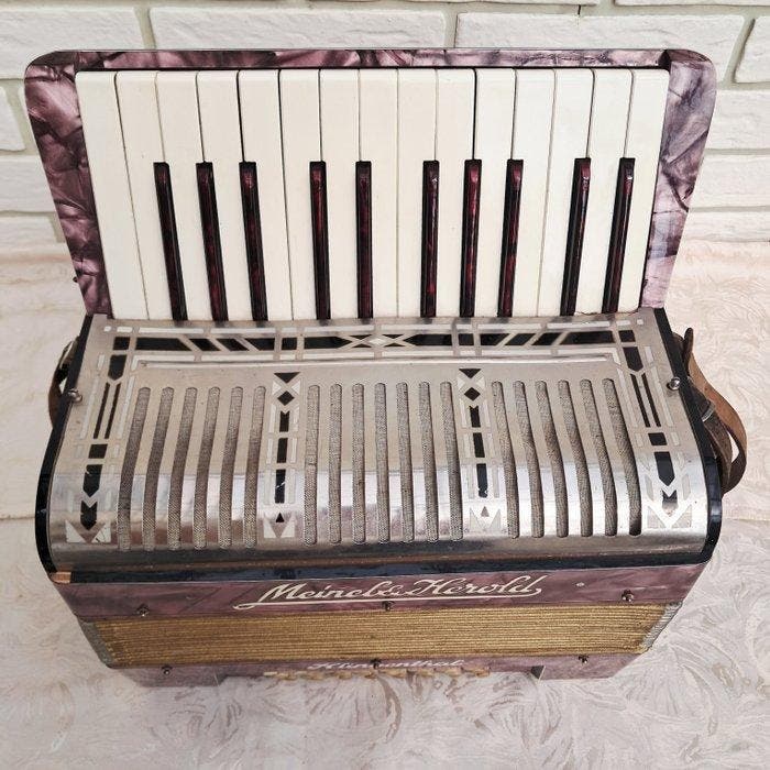 Meinel & Herold - - Accordeon - Duitsland - 1930 (Zonder, Muziek en Instrumenten, Blaasinstrumenten | Blokfluiten