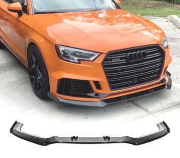 SPOILER LAME DE PARE-CHOCS AVANT AUDI A3 RS3 17-20 NOIR, Autos : Pièces & Accessoires, Verzenden, Neuf