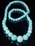 Geen minimumprijs prachtige Larimar-halsketting -, Verzamelen