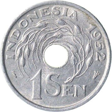 Republiek Indonesië. 1 Sen t/m 1000 Rupiah 1951 t/m 1996