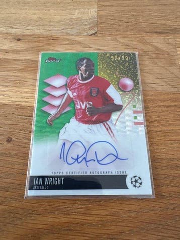 2025/26 Topps Finest Ian Wright BA-IW Gesigneerde kaart,, Nieuw