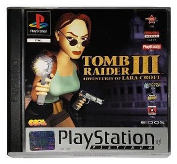Tomb Raider III Platinum (PS1 tweedehands game), Ophalen of Verzenden