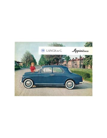 1958 LANCIA APPIA SEDAN LEAFLET ENGELS, Ophalen of Verzenden, Nieuw