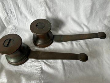 Set Bronzen Bootlier / Winch - - Lier - Nederland