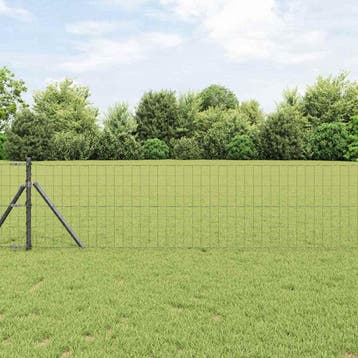 vidaXL Euro-hek met grondbevestiging 25 x 0,4 m PVC-Coated, Verzenden