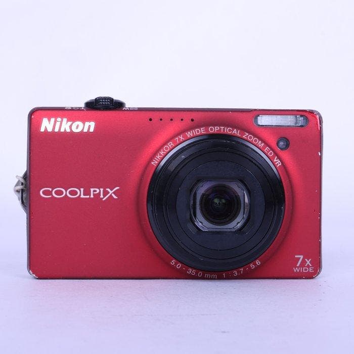 Nikon Nikon Coolpix S6000 Compact Digital Camera Red +, TV, Hi-fi & Vidéo, Appareils photo numériques