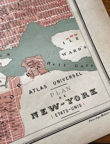 Onbekende kunstenaar - Plan ancien de New York (1896) –, Boeken, Nieuw
