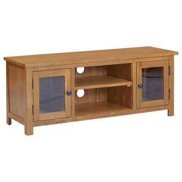 vidaXL Tv-meubel 110x35x44 cm massief eikenhout, Verzenden, Nieuw