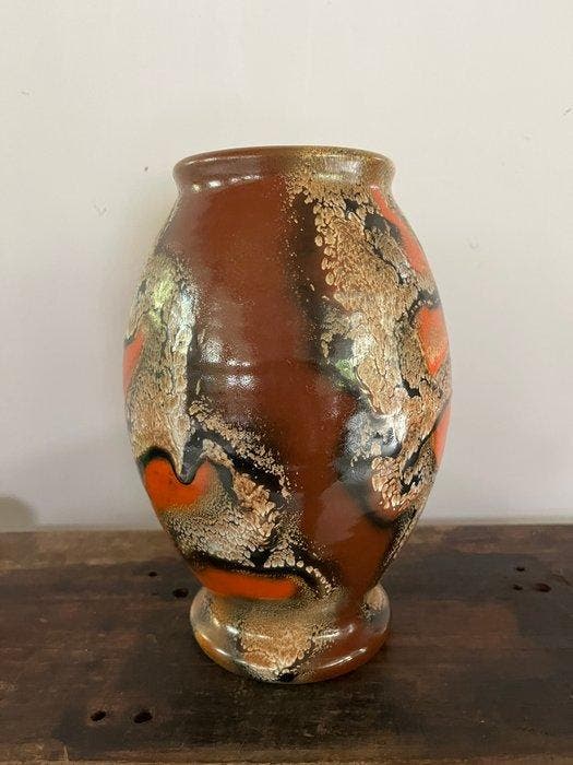 Gouda Holland - Vaas - Aardewerk, Antiquités & Art, Antiquités | Verre & Cristal