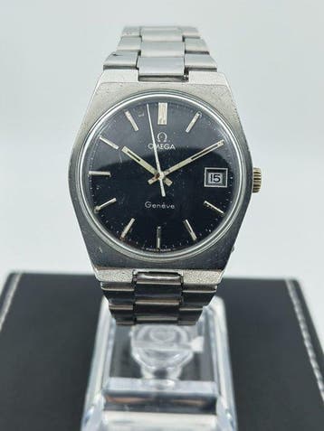 Omega - Genève - Dark Blue Factory Dial - Sans prix de, Bijoux, Sacs & Beauté, Montres | Hommes