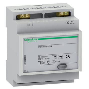 Schneider Electric Dimmer RL-DIN STD1000VA 1000W -, Doe-het-zelf en Bouw, Elektriciteit en Kabels, Verzenden, Nieuw