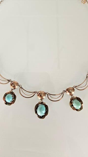Collier - 8 carats Or jaune Turquoise - Turquoise - Timbrata, Nieuw