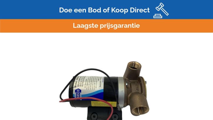 Bieden: Jabsco Utility Puppy 2000 Impellerpump, Watersport en Boten, Bootonderdelen, Ophalen of Verzenden